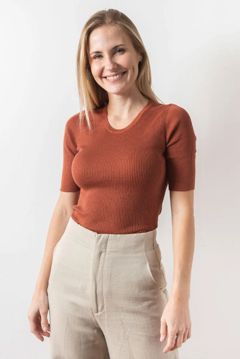 Zoe Short Sleeve Cotton T-shirt - Image 10