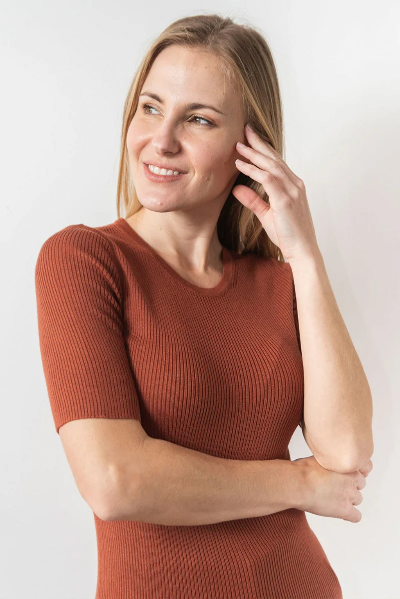 Zoe Short Sleeve Cotton T-shirt - Image 11